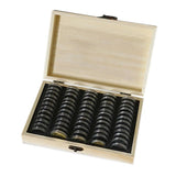 50 Round Wooden Coin Storage Boxes Commemorative Coin Storage Boxes