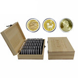 50 Round Wooden Coin Storage Boxes Commemorative Coin Storage Boxes