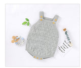 Solid Color Sling Baby Dress Baby Knitted Cotton One-Piece