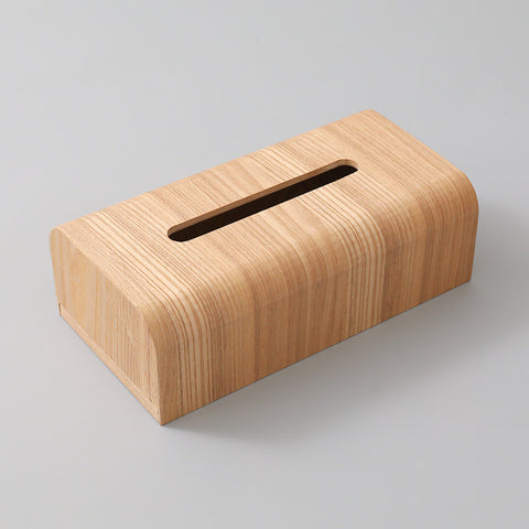 Wooden Tissue Box Light Luxury Living Room Drawer