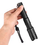 Super Bright Flashlight Zoomable USB Rechargeable Electric Torch 5 Modes Torch Outdoor Fishing Waterproof