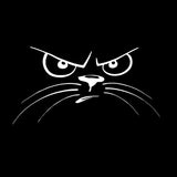 J-078 Not Happy Cat Face Animal Car Stickers