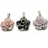 Diamond-studded Metal Rose Flower Rhododendron Crystal Jewelry USB  Drive