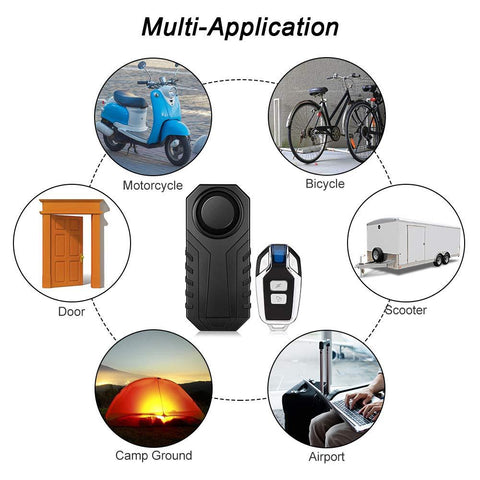 Installation-free Rainproof Large-volume Electric Car Alarm Bicycle Motorcycle Anti-theft Device - UNBEATABLE STORE