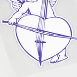 Christian Angel Playing The Cello Exterior Decoration Sticker