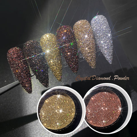 Glitter Flash Nails Crystal Diamond Powder Net Celebrity Vibrato