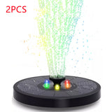 Solar Fountain Pump Fountain Light Round Floating Fountain Pump Color LED Light