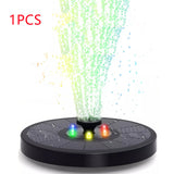 Solar Fountain Pump Fountain Light Round Floating Fountain Pump Color LED Light