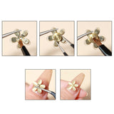 Rotatable Transfer bead nail decoration