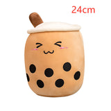 Cute Fruit Drink Plush Stuffed Soft Strawberry Milk Tea Plush Boba Tea Cup Toy Bubble Tea Pillow Cushion Kids Gift