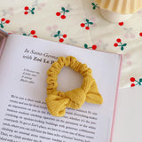 Candy-Colored Bow Hair Ring Girl Heart Hair Rope Sweet New Large Intestine Ring Head Rope Simple Forest Hair Accessories