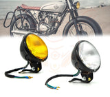 Retro Car Light Yellow Glass Retro Headlight Far And Near Fog Light