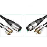 Canon To Dual RCA Audio Line Canon Male And Female To 2 RCA Lotus Line XLR Canon One-point Two-speaker Amplifier