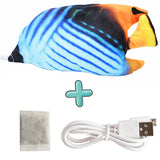 Electric Funny Cat Simulation Fish Beating Usb Jumping Cat Toy