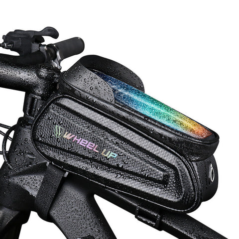 WHEEL UP Hard Shell Bicycle Bag Front Beam Bag Mountain Bike Mobile Phone Touch Screen Upper Tube Bag Saddle Bag Riding Equipment