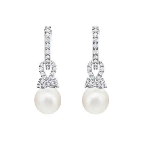 Elegant Temperament, All-Match, A More Elegant And Intellectual Pearl Jewelry With Diamonds