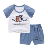 Summer Infant Newborn Baby Boy Clothes Children Clothing Set for Girls Kids T-Shirt Shorts 2PCS Outfits Cotton Casual Clothes