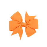 V-Shaped Ribbed Ribbon Hairpin Solid Color Bow Hairpin Children'S Headdress