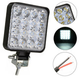 Car Led Work Light 4 Inch 48W Square 16 Lights Auxiliary Lights Modified Headlights Spotlights Headlights