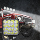 Car Led Work Light 4 Inch 48W Square 16 Lights Auxiliary Lights Modified Headlights Spotlights Headlights