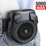 Small Carry-on Waist Hanging Fan, Rechargeable Mini Hanging Neck Fan