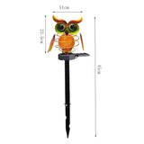 Solar Owl Lawn Lamp Outdoor Waterproof LED Garden Pathway Lighting Night Light Energy Saving Landscape Decor