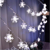 Snowflake String Light Garlands Ornaments Christmas Tree Decorations For Home Winter Decor