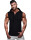 Hooded solid color tie vest