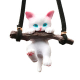 Car Ornaments Creative Cute Branch Cat Rearview Mirror Pendant