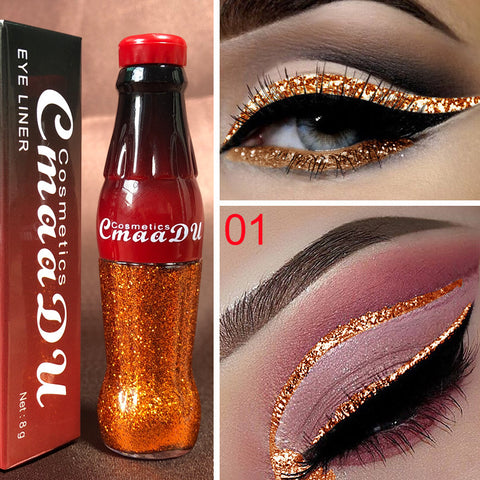 Color Eyeliner Glitter Pencil Women Party Smoky Sexy Eyes Liner Diamond Shining Glitter Eyeliner Makeup Cosmetics Beauty