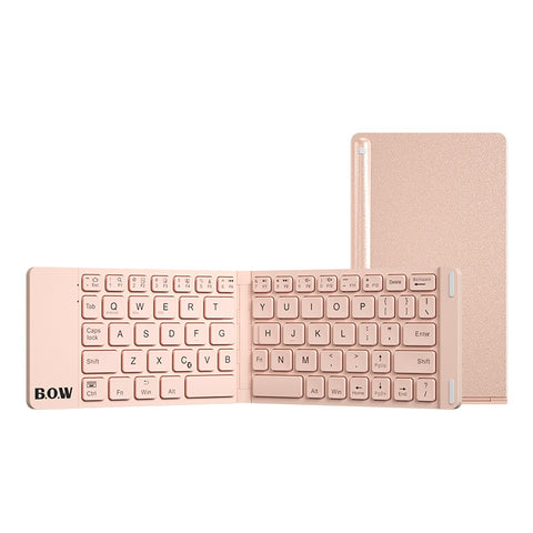 New Style Folding Bluetooth Keyboard And Mouse Set Wireless Mute Portable Keyboard For Business And Travel