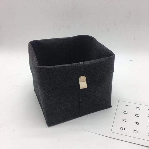 Felt storage basket