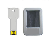 The supply of tin metal key U disk laser logo custom gift USB key flash memory bank - UNBEATABLE STORE