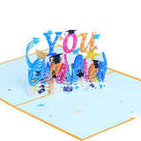 Pop-up Color Printing Graduation Season Popup Greeting Card