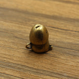 Brass Metal Cartoon Mushroom-shaped Haircut Personality Cute Car Keychain Pendant Little Doll