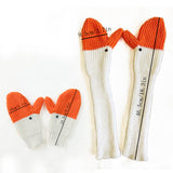 Cold Protection In Three-dimensional Swan Full Finger Gloves Knitted Wool Mittens