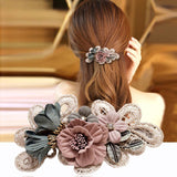 Handmade Bow Hair Accessories Barrettes Hair Ring Pearl Elegant Girl Headdress Flower