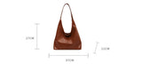 Casual Soft Leather Large Capacity Shoulder Bag