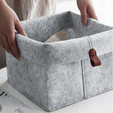 Felt storage basket