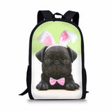 Pug children's backpack Pug primary school backpack