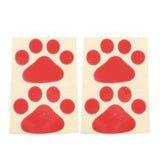 Footprints, panda, panda, footprints, bumper stickers