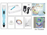 Children's 3d Printing Pen Three-dimensional Brush Toy Set - UNBEATABLE STORE