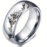 Fashion Star Couple Style Mountain Ring