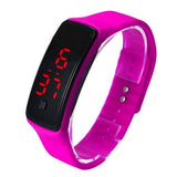 LED Bracelet Watch  Thin Girl Men Sports Silicone Digital LED Wristwatches Women Watch Female Clock