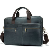 Men's Leather Briefcase Business Men's Bag First Layer Cowhide Portable