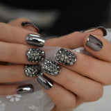 Metal false nails for women