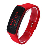 LED Bracelet Watch  Thin Girl Men Sports Silicone Digital LED Wristwatches Women Watch Female Clock