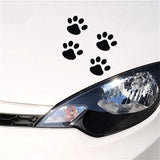 Footprints, panda, panda, footprints, bumper stickers