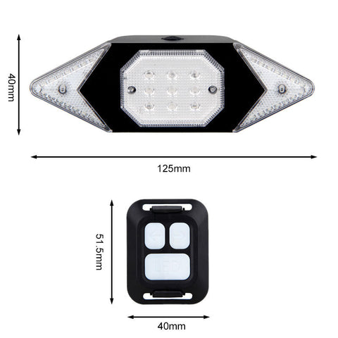 USB rechargeable bicycle turn signal