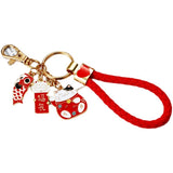 Cute Creative Metal Lucky Cat Car Key Ring